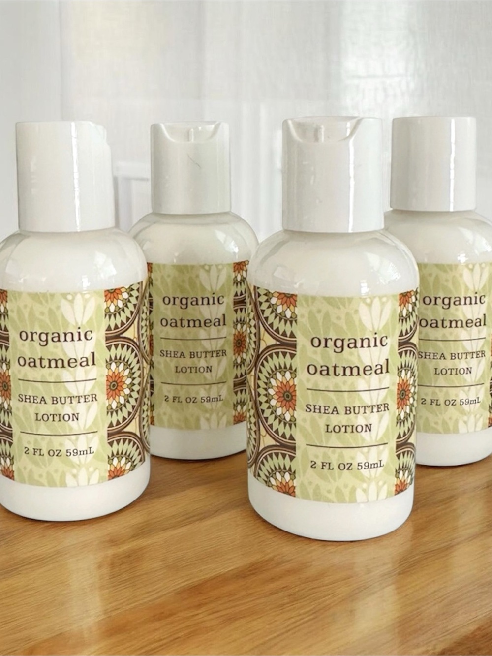4x Greenwich Bay Organic Oatmeal Lotion 1.9 oz Travel size
